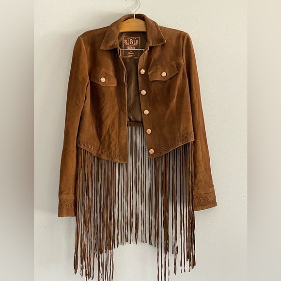Vintage DIESEL fringe suede jacket - Picture 1 of 16